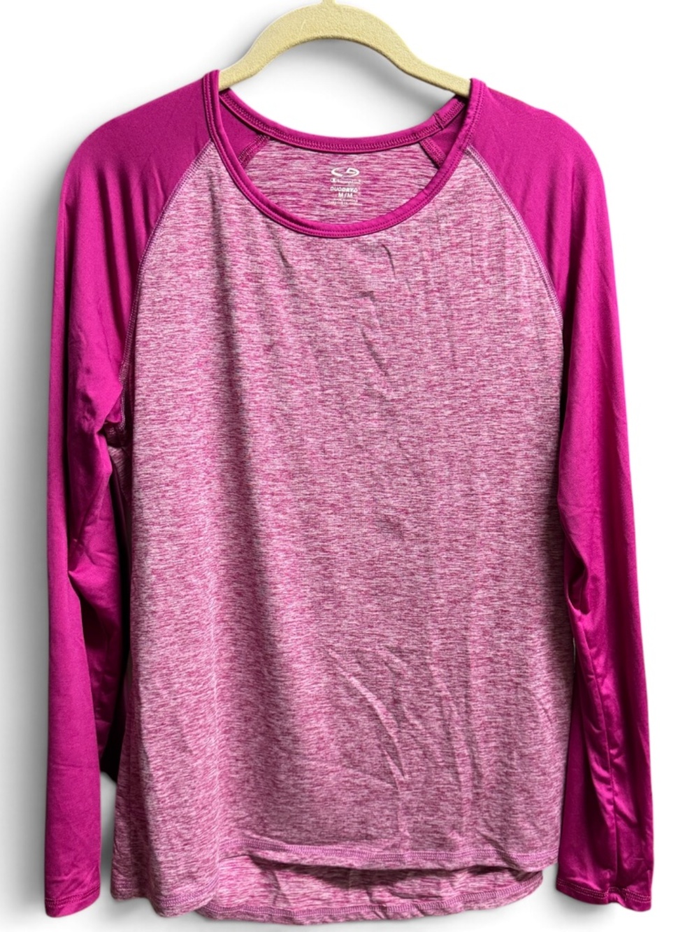 Champion DuoDry+ Hot Pink Long Sleeve Workout Top Women's M Activewear